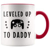 First Time Dad Gift | Leveled Up To Daddy Coffee Mug - BackyardPeaks
