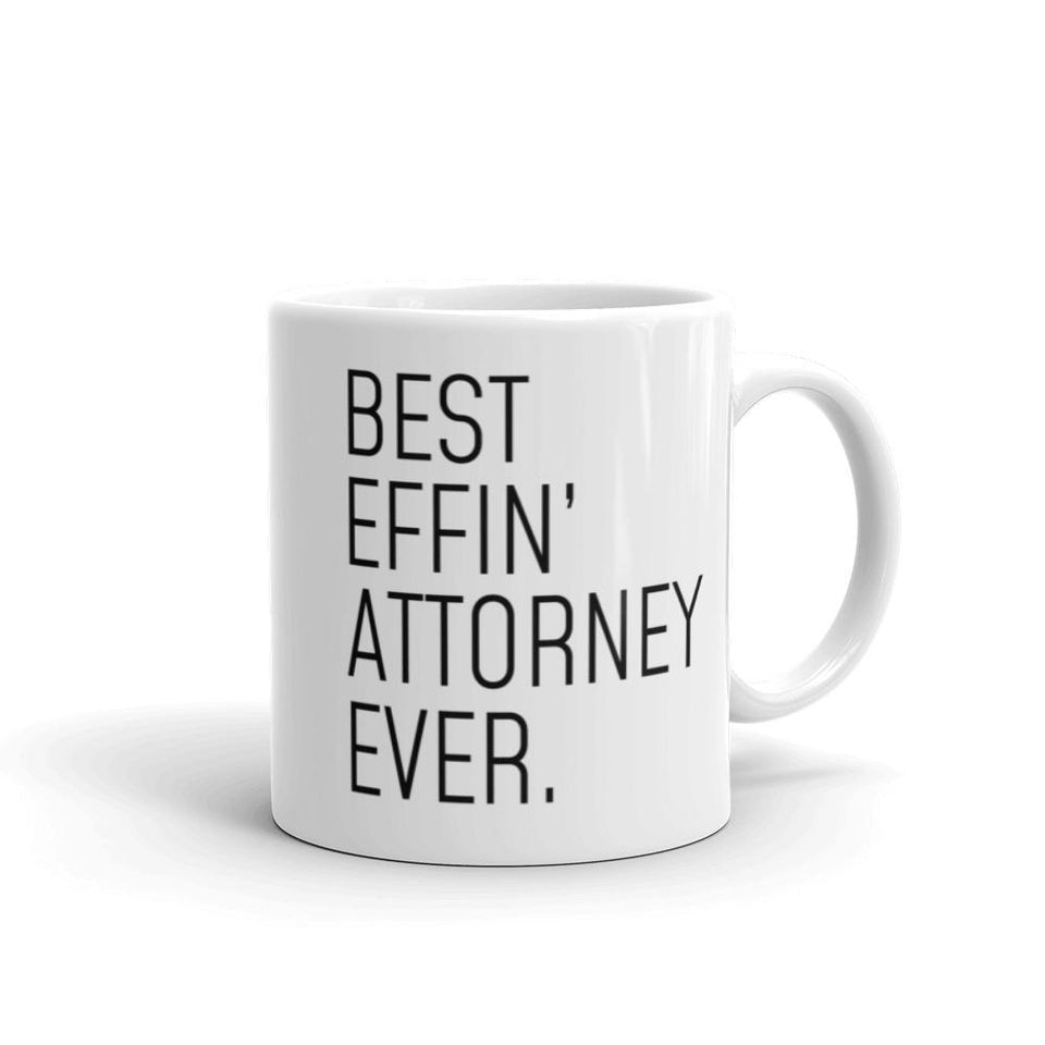 Funny Attorney Gift: Best Effin' Attorney Ever. Coffee Mug 11oz