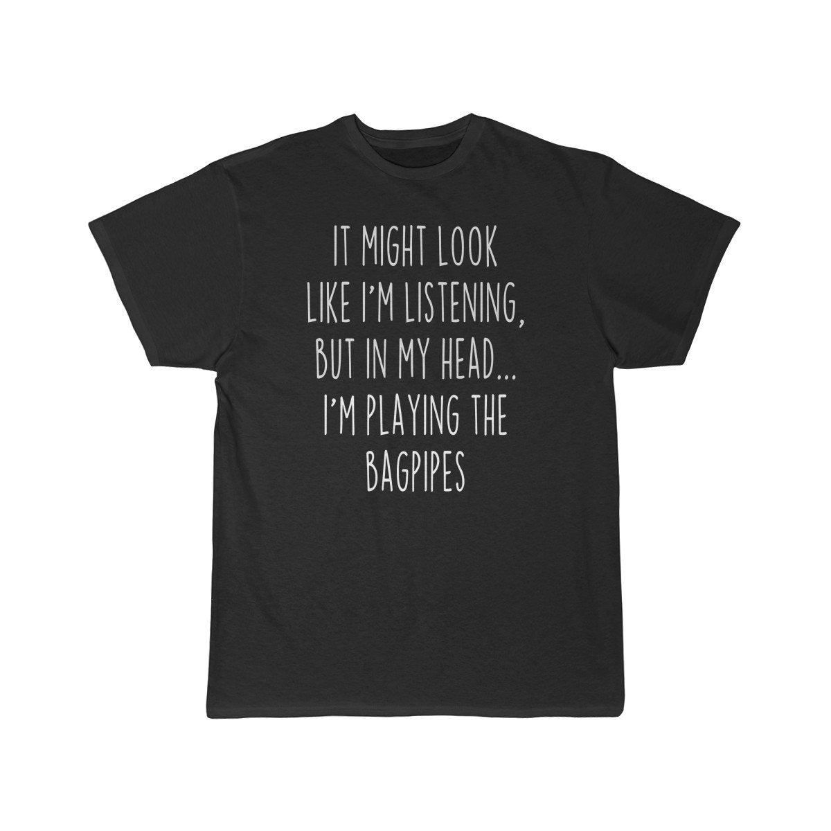 Funny Bagpipe Player Shirt Best Bagpipes T-Shirt Gift Idea for Bagpiper Musician $19.99 | Black / L T-Shirt