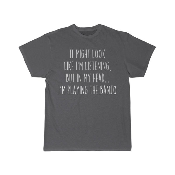 Funny Banjo Player Shirt Best Banjo T Shirt Gift Idea for Banjoist Musician Unisex Fit T-Shirt $19.99 | Charcoal / S T-Shirt