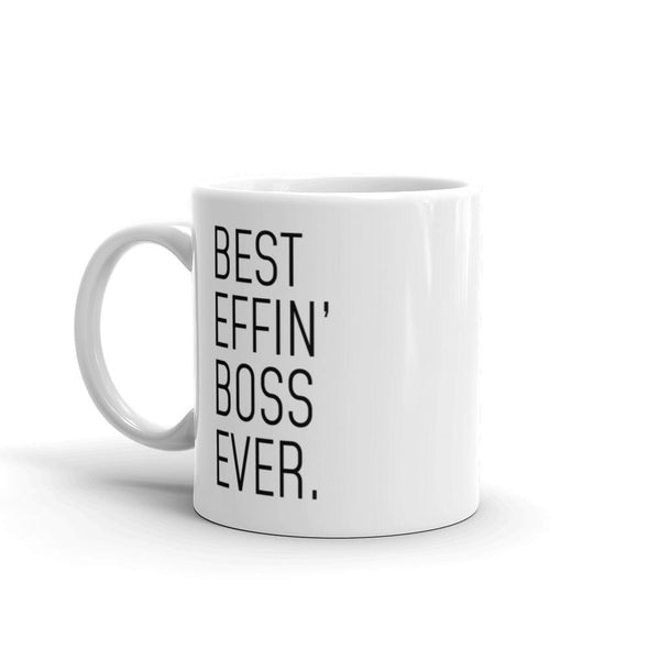 Funny Boss Gift: Best Effin Boss Ever. Coffee Mug 11oz $19.99 | Drinkware