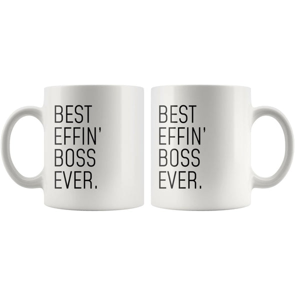 Funny Boss Gift: Best Effin Boss Ever. Coffee Mug 11oz $19.99 | Drinkware