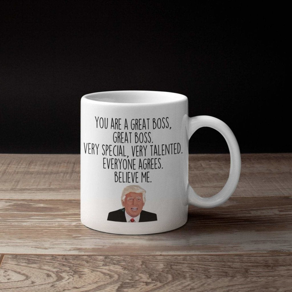 Funny Boss Gift: Donald Trump Boss Mug | Gift for Boss - Men & Women $19.99 | Drinkware