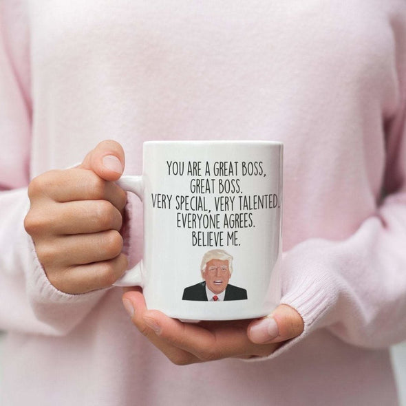 Funny Boss Gift: Donald Trump Boss Mug | Gift for Boss - Men & Women $19.99 | Drinkware