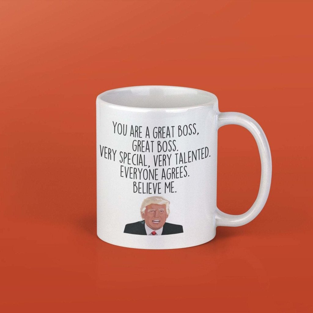 Funny Boss Gift: Donald Trump Boss Mug | Gift for Boss - Men & Women $19.99 | Drinkware
