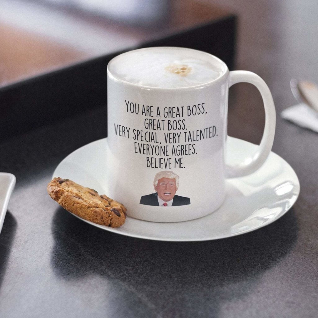 Funny Boss Gift: Donald Trump Boss Mug | Gift for Boss - Men & Women $19.99 | Drinkware