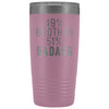 Funny Brother Gift: 49% Brother 51% Badass Insulated Tumbler 20oz $29.99 | Light Purple Tumblers