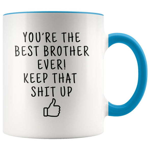 Funny Brother Gifts: Personalized Best Brother Ever! Mug | Gift Ideas for Brother $19.99 | Blue Drinkware
