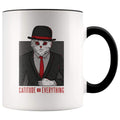 Funny Cat Lover Gifts - Catitude Is Eveything Coffee Mug - BackyardPeaks