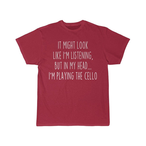 Funny Cello Player Shirt Best Cello T Shirt Gift Idea for Cello Player Musician Unisex Fit T-Shirt $19.99 | Cardinal / S T-Shirt