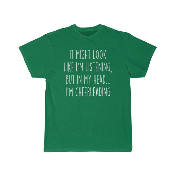 Funny Cheerleading Shirt Best Cheerleading T Shirt Gift Idea for Cheerleader Unisex Fit T-Shirt $19.99 | Kelly / S T-Shirt