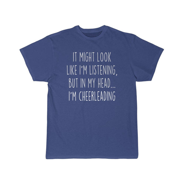 Funny Cheerleading Shirt Best Cheerleading T Shirt Gift Idea for Cheerleader Unisex Fit T-Shirt $19.99 | Royal / S T-Shirt