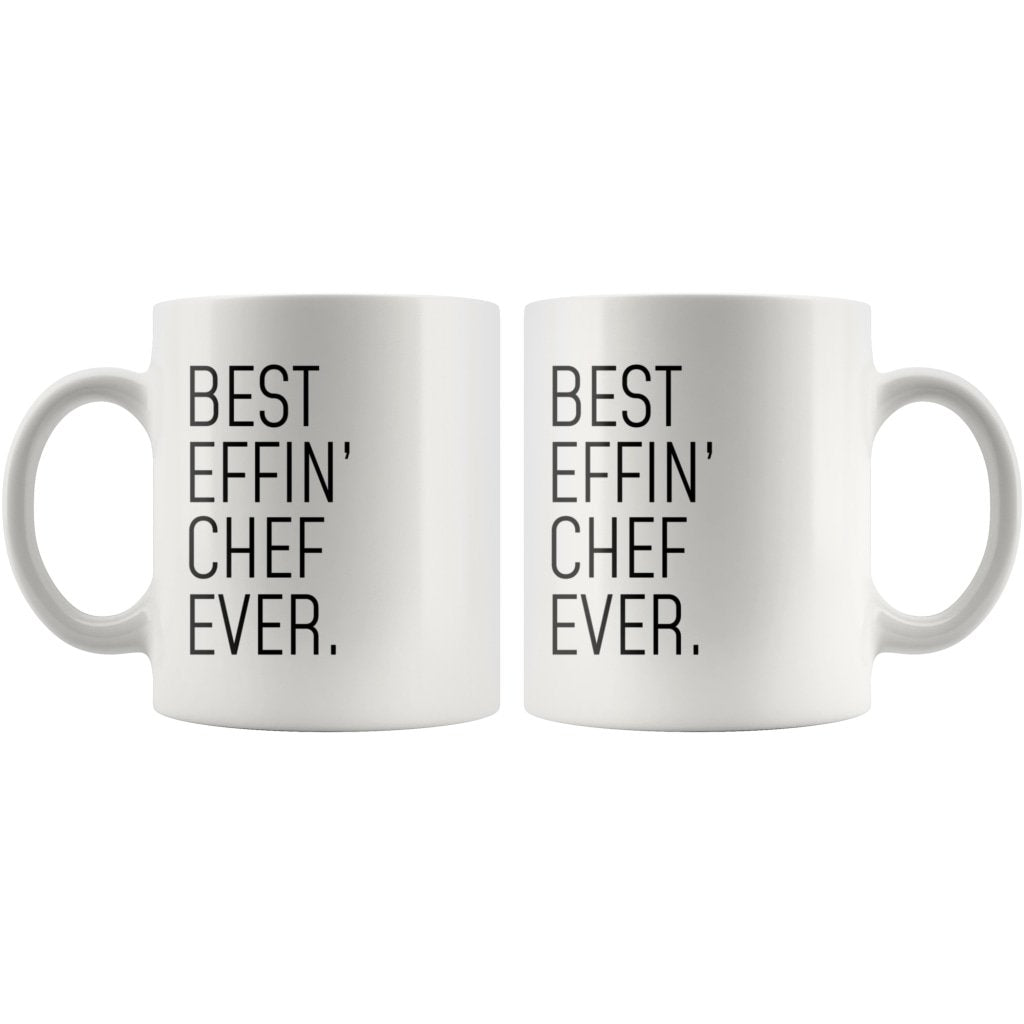 Funny Chef Gift: Best Effin Chef Ever. Coffee Mug 11oz $19.99 | Drinkware
