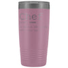 Funny Chef Gift: Chef Definition Insulated Tumbler 20oz | Unique Gift for Chef $33.95 | Light Purple Tumblers