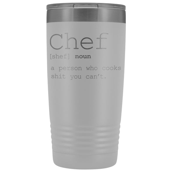 Funny Chef Gift: Chef Definition Insulated Tumbler 20oz | Unique Gift for Chef $33.95 | White Tumblers