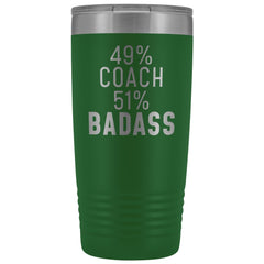 Load image into Gallery viewer, Funny Coach Gift: 49% Coach 51% Badass Insulated Tumbler 20oz