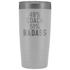 Load image into Gallery viewer, Funny Coach Gift: 49% Coach 51% Badass Insulated Tumbler 20oz