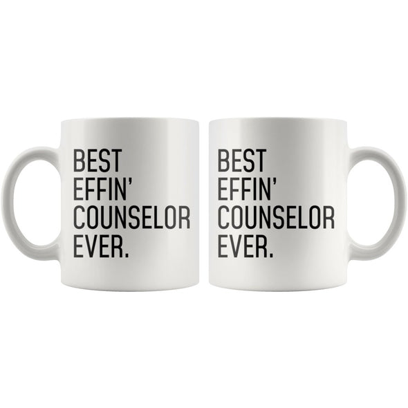 Funny Counselor Gift: Best Effin Counselor Ever. Coffee Mug 11oz $19.99 | Drinkware
