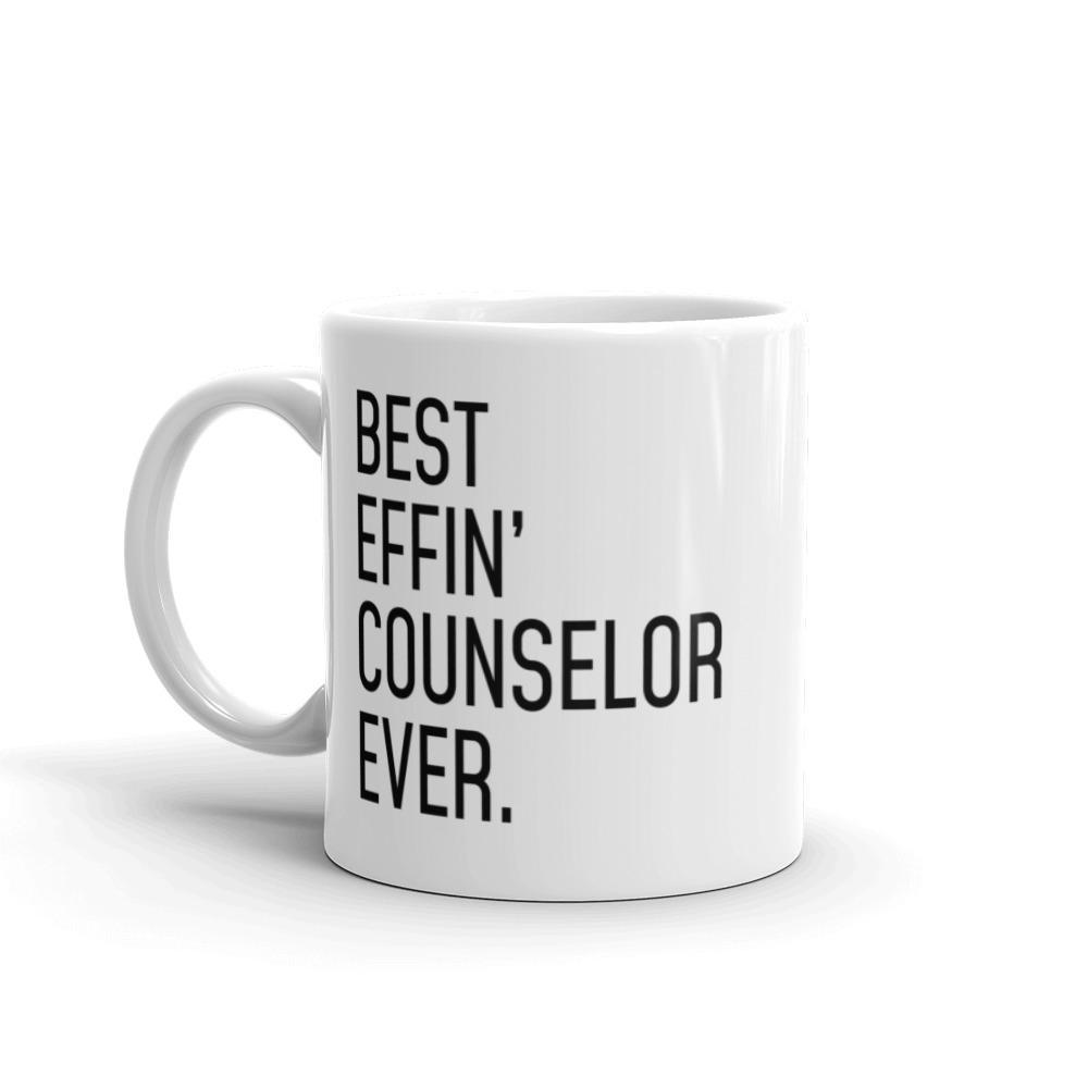Funny Counselor Gift: Best Effin Counselor Ever. Coffee Mug 11oz $19.99 | Drinkware