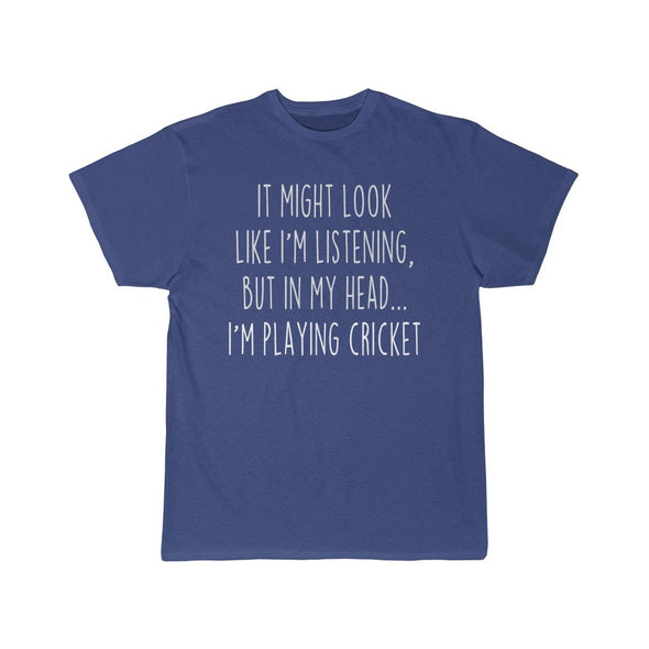 Funny Cricket Shirt Best Cricket T Shirt Gift Idea for Cricket Player Unisex Fit T-Shirt $19.99 | Royal / S T-Shirt