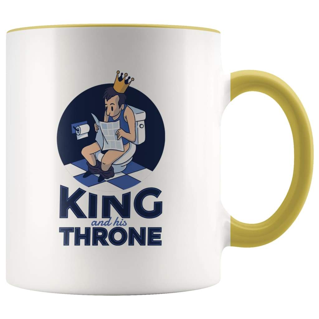 Funny Dad Coffee Mug - King And His Throne Mug - BackyardPeaks