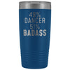Funny Dancing Gift: 49% Dancer 51% Badass Insulated Tumbler 20oz $29.99 | Blue Tumblers