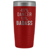 Funny Dancing Gift: 49% Dancer 51% Badass Insulated Tumbler 20oz $29.99 | Red Tumblers