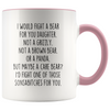Funny Daughter Gifts I Would Fight A Bear For You Daughter Personalized Gift for Daughter $19.99 | Pink Drinkware