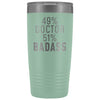 Funny Doctor Gift: 49% Doctor 51% Badass Insulated Tumbler 20oz $29.99 | Teal Tumblers