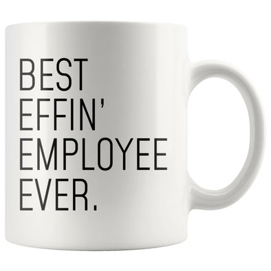 Funny Employee Gift: Best Effin Employee Ever. Coffee Mug 11oz $19.99 | 11 oz Drinkware