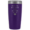 Funny Father Gifts: Best Father Ever! Insulated Tumbler | Dad Travel Mug $29.99 | Purple Tumblers