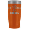 Funny Firefighter Gift: 49% Firefighter 51% Badass Insulated Tumbler 20oz $29.99 | Orange Tumblers