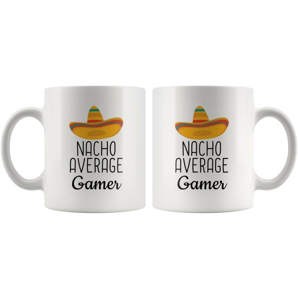 Funny Gaming Gifts: Nacho Average Gamer Mug | Gifts for Video Gamer $19.99 | Drinkware