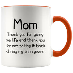 Load image into Gallery viewer, Funny Gifts for Mom Thank You Giving Me Life Mother&amp;#39;s Day Christmas Mom Gift Idea 11oz Coffee Mug