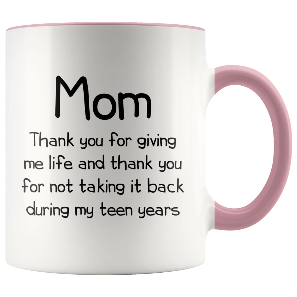 Funny Gifts for Mom Thank You Giving Me Life Mother's Day Christmas Mom Gift Idea 11oz Coffee Mug — photo 5
