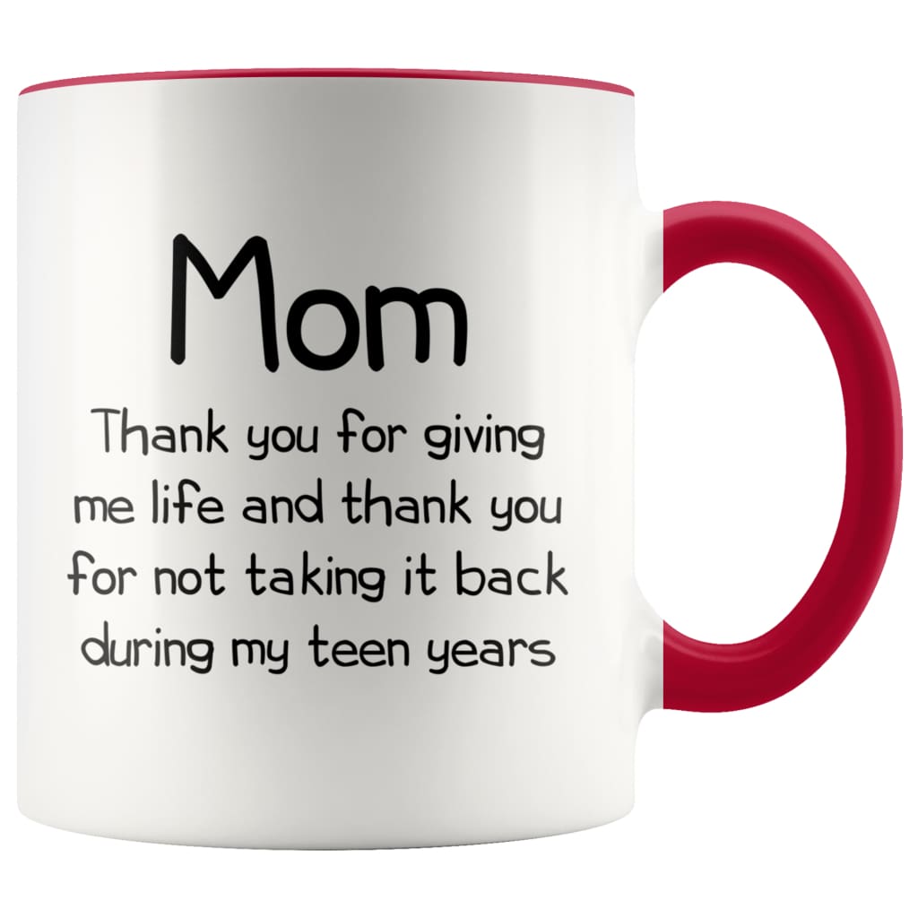 Funny Gifts for Mom Thank You Giving Me Life Mother's Day Christmas Mom Gift Idea 11oz Coffee Mug — photo 6