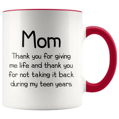 Load image into Gallery viewer, Funny Gifts for Mom Thank You Giving Me Life Mother&amp;#39;s Day Christmas Mom Gift Idea 11oz Coffee Mug