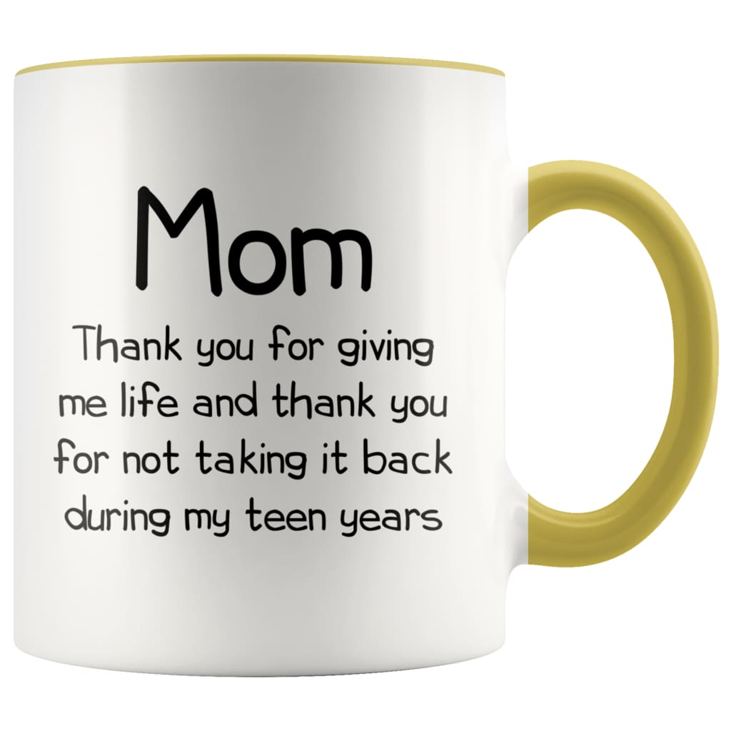 Funny Gifts for Mom Thank You Giving Me Life Mother's Day Christmas Mom Gift Idea 11oz Coffee Mug — photo 8