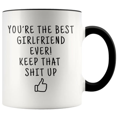 Funny Girlfriend Gifts: Best Girlfriend Ever! Mug | Personalized Gifts for Girlfriend $19.99 | Black Drinkware