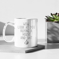 Funny Housewarming Gift Wow Look At You Buying A House Mug New House Owner Gift Buying A House Coffee Mug White $18.99 | New House Gift Mug