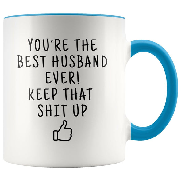 Funny Husband Gifts: Best Husband Ever! Mug | Personalized Gifts for Husband $19.99 | Blue Drinkware