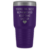 Funny Nephew Gift: Best Nephew Ever! Large Insulated Tumbler 30oz $38.95 | Purple Tumblers
