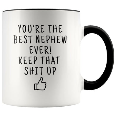 Funny Nephew Gifts: Best Nephew Ever! Mug | Personalized Gifts for Nephew $19.99 | Black Drinkware