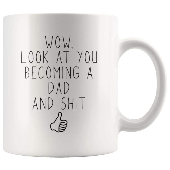 Funny New Dad Gift, His First Fathers Day Gift, Gift for Him Coffee Mug - BackyardPeaks