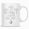 Funny New Lawyer Graduation Gift Law School Attorney Coffee Mug $14.99 | Lawyer Graduate Gift Drinkware