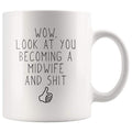 Funny New Midwife Gift Coffee Mug - BackyardPeaks