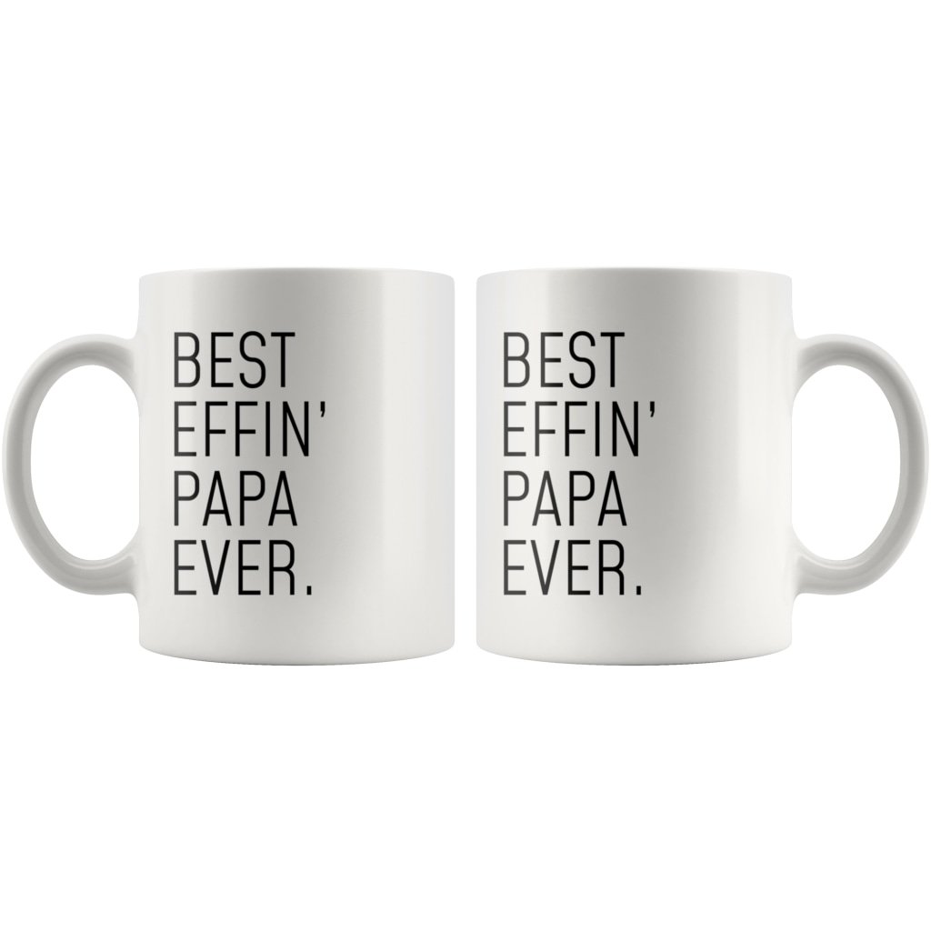 Funny Papa Gift: Best Effin Papa Ever. Coffee Mug 11oz $19.99 | Drinkware