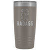 Funny Police Officer Gift: 49% Cop 51% Badass Insulated Tumbler 20oz $29.99 | Pewter Tumblers