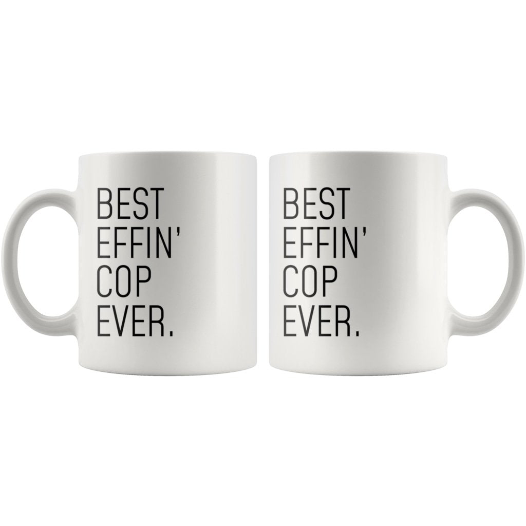 Funny Police Officer Gift: Best Effin' Cop Ever. Coffee Mug 11oz — photo 6