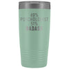 Funny Psychologist Gift: 49% Psychologist 51% Badass Insulated Tumbler 20oz $29.99 | Teal Tumblers